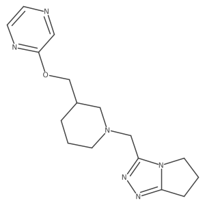 2-{[1-({5H,6H,7H-pyrrolo[2,1-c][1,2,4]triazol-3-yl}methyl)piperidin-3-yl]methoxy}pyrazine结构式