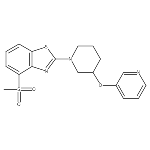 4-Methanesulfonyl-2-[3-(pyridin-3-yloxy)piperidin-1-yl]-1,3-benzothiazole Structure