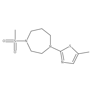 1-Methanesulfonyl-4-(5-methyl-1,3-thiazol-2-yl)-1,4-diazepane Structure