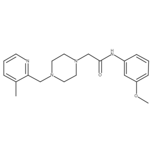 N-(3-methoxyphenyl)-2-{4-[(3-methylpyridin-2-yl)methyl]piperazin-1-yl}acetamide结构式