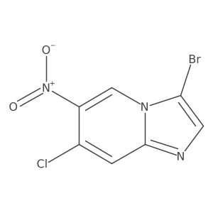 3-Bromo-7-chloro-6-nitroimidazo[1,2-a]pyridine Structure
