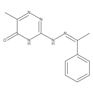 (Z)-6-methyl-3-(2-(1-phenylethylidene)hydrazinyl)-1,2,4-triazin-5-ol结构式