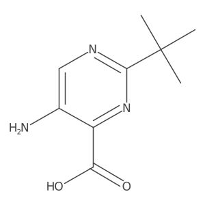 5-Amino-2-(1,1-dimethylethyl)-4-pyrimidinecarboxylic acid Structure