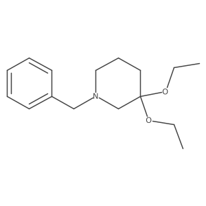 1-Benzyl-3,3-diethoxypiperidine结构式