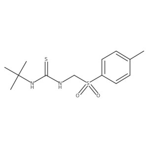 1-tert-butyl-3-(p-tolylsulfonylmethyl)thiourea结构式