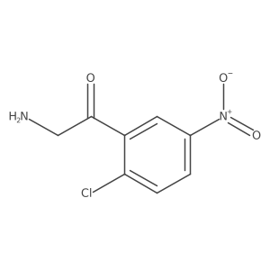 2-Amino-1-(2-chloro-5-nitrophenyl)ethan-1-one结构式