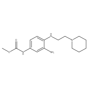Methyl {3-amino-4-[(2-piperidin-1-ylethyl)amino]phenyl}carbamate Structure