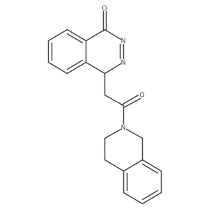 4-[2-(3,4-dihydro-1H-isoquinolin-2-yl)-2-oxoethyl]-4H-phthalazin-1-one结构式