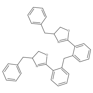 bis(2-((S)-4-Benzyl-4,5-dihydrooxazol-2-yl)phenyl)methane结构式