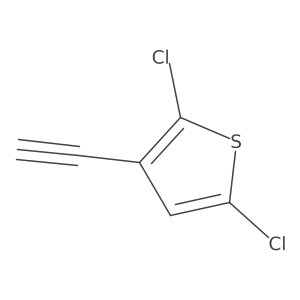 2,5-Dichloro-3-ethynylthiophene结构式