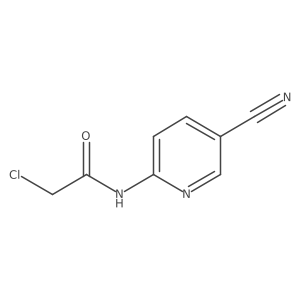 2-chloro-N-(5-cyano-2-pyridinyl)acetamide Structure