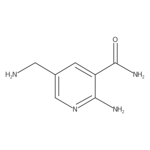 3-Pyridinecarboxamide, 2-amino-5-(aminomethyl)-结构式