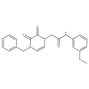 2-(4-benzyl-2,3-dioxo-3,4-dihydropyrazin-1(2H)-yl)-N-(3-methoxyphenyl)acetamide Structure