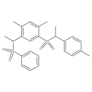 N,2,4-trimethyl-5-(N-methylphenylsulfonamido)-N-(p-tolyl)benzenesulfonamide结构式