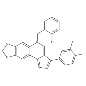 3-(3,4-dimethylphenyl)-5-(2-fluorobenzyl)-5H-[1,3]dioxolo[4,5-g]pyrazolo[4,3-c]quinoline Structure