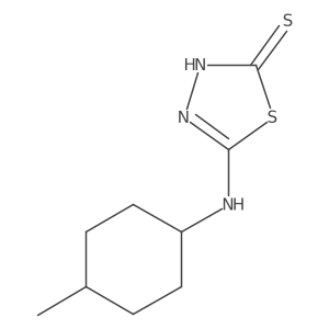 5-[(4-Methylcyclohexyl)amino]-1,3,4-thiadiazole-2(3H)-thione Structure