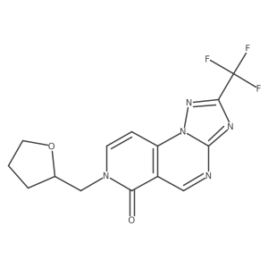 7-(tetrahydrofuran-2-ylmethyl)-2-(trifluoromethyl)pyrido[3,4-e][1,2,4]triazolo[1,5-a]pyrimidin-6(7H)-one Structure