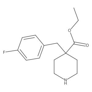 4-(4-Fluoro-benzyl)-piperidine-4-carboxylic acid ethyl ester结构式