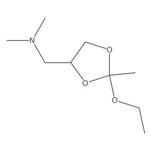 1-(2-ethoxy-2-methyl-1,3-dioxolan-4-yl)-N,N-dimethylmethanamine Structure