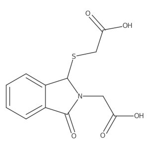 1-[(Carboxymethyl)thio]-1,3-dihydro-3-oxo-2H-isoindole-2-acetic acid Structure
