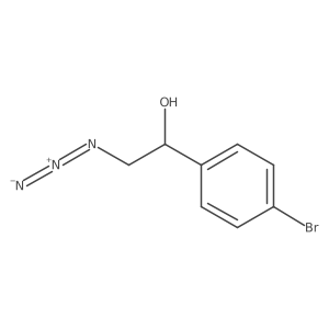 2-Azido-1-(4-bromophenyl)ethan-1-ol Structure