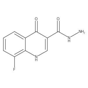 8-Fluoro-4-hydroxyquinoline-3-carbohydrazide结构式