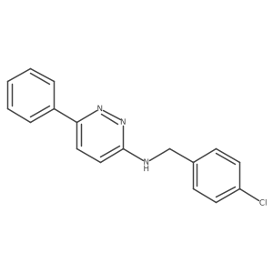 N-(4-chlorobenzyl)-6-phenylpyridazin-3-amine Structure