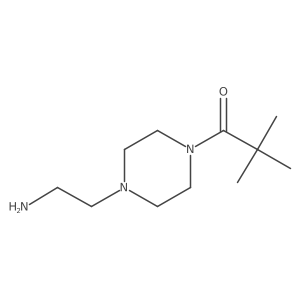 1-[4-(2-Aminoethyl)piperazin-1-yl]-2,2-dimethylpropan-1-one Structure