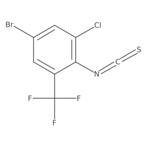 4-Bromo-2-chloro-6-(trifluoromethyl)phenyl isothiocyanate Structure