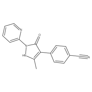 4-(5-Hydroxy-3-methyl-1-(pyridin-2-yl)-1h-pyrazol-4-yl)benzonitrile Structure