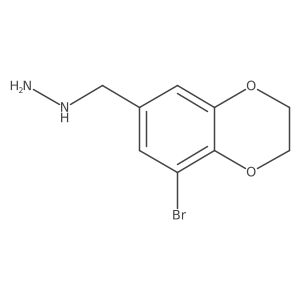 ((8-Bromo-2,3-dihydrobenzo[b][1,4]dioxin-6-yl)methyl)hydrazine Structure