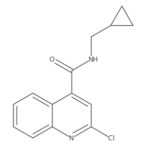 2-chloro-N-(cyclopropylmethyl)quinoline-4-carboxamide Structure