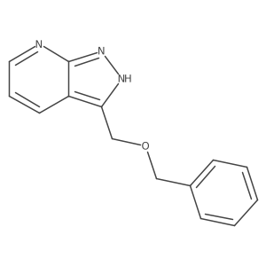 3-(phenylmethoxymethyl)-2H-pyrazolo[3,4-b]pyridine结构式