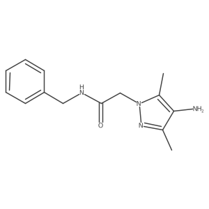 2-(4-amino-3,5-dimethyl-1H-pyrazol-1-yl)-N-benzylacetamide Structure