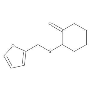 2-((Furan-2-ylmethyl)thio)cyclohexan-1-one Structure