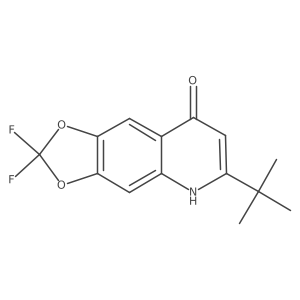 1,3-Dioxolo[4,5-g]quinolin-8(5H)-one, 6-(1,1-dimethylethyl)-2,2-difluoro- Structure