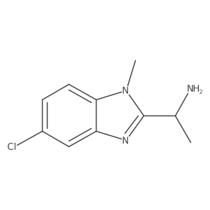 1-(5-Chloro-1-methyl-1H-benzo[d]imidazol-2-yl)ethanamine Structure