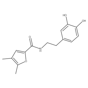 N-(3,4-dihydroxyphenethyl)-4,5-dimethylfuran-2-carboxamide Structure