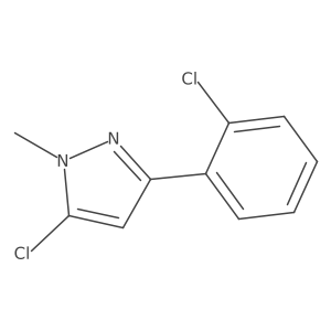 5-Chloro-3-(2-chlorophenyl)-1-methyl-1H-pyrazole Structure