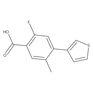 2-Fluoro-5-methyl-4-(3-thienyl)benzoic acid结构式
