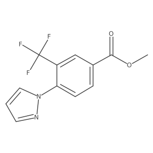 Methyl 4-pyrazol-1-yl-3-(trifluoromethyl)benzoate Structure