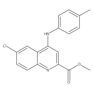 Methyl 6-chloro-4-[(4-methylphenyl)amino]quinoline-2-carboxylate Structure