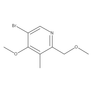 5-Bromo-4-methoxy-2-(methoxymethyl)-3-methylpyridine Structure