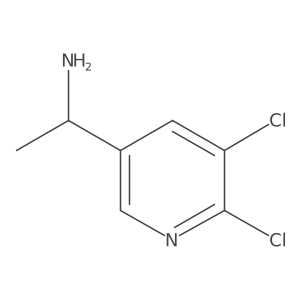 1-(5,6-Dichloropyridin-3-yl)ethanamine结构式
