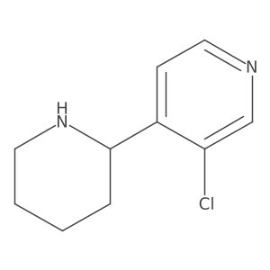 (R)-3-Chloro-4-(piperidin-2-yl)pyridine Structure