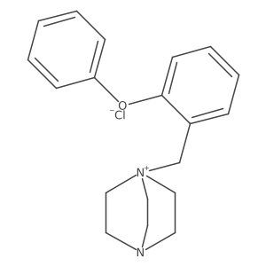 1-[(2-Phenoxyphenyl)methyl]-1,4-diazabicyclo[2.2.2]octan-1-ium chloride结构式