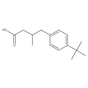 4-(4-Tert-butylphenyl)-3-methylbutanoic acid Structure