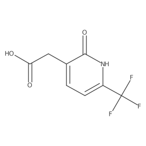 2-Hydroxy-6-(trifluoromethyl)pyridine-3-acetic acid结构式