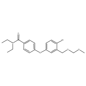 4-(4-Bromo-3-((methoxymethoxy)methyl)phenoxy)-N,N-diethylbenzamide结构式