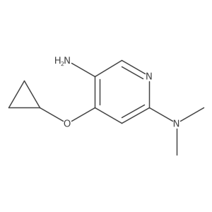 4-Cyclopropoxy-N2,N2-dimethylpyridine-2,5-diamine Structure